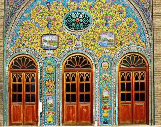 Scènes du palais du Golestan