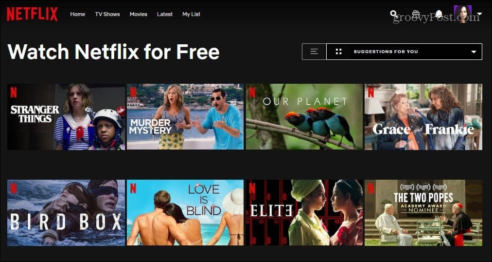 Netflix gratuitement