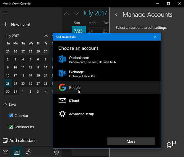 Gérez votre calendrier Google avec Cortana dans Windows 10
