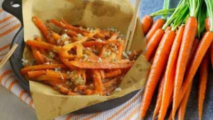 Recette de carottes frites! Comment faire frire des carottes? Carottes frites avec oeuf et farine 