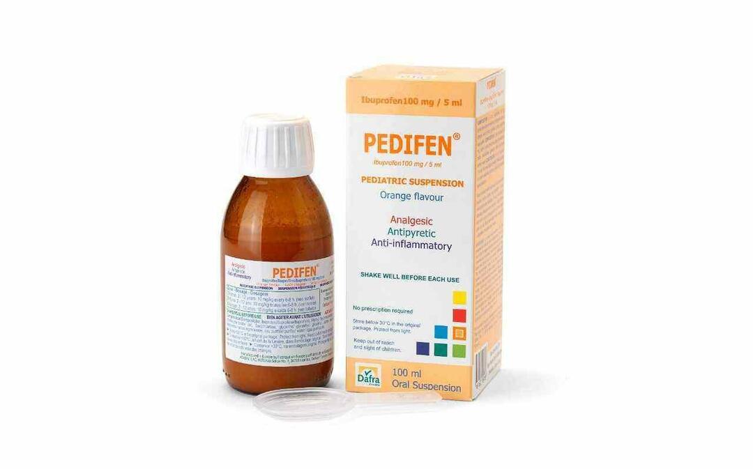 Qu'est-ce que le sirop Pedifen, dans quel cas est-il utilisé? Prix ​​sirop Pedifen 2023