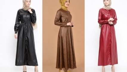 Modèles de vêtements en cuir en vêtements hijab