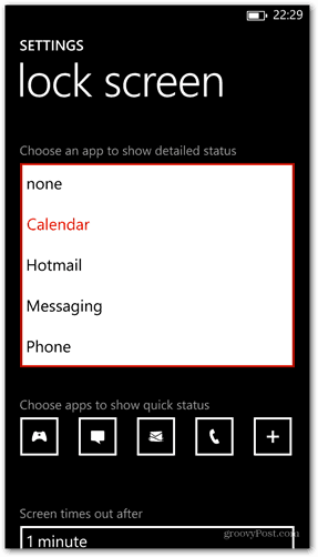 Windows Phone 8 personnaliser l'état détaillé de l'application de l'écran de verrouillage