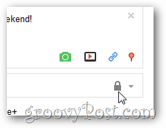 Cadenas de poste verrouillé Google+