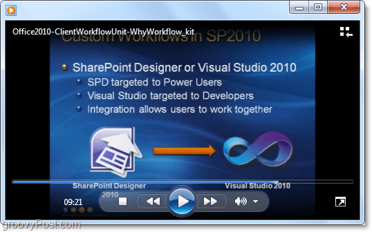 Vidéo du didacticiel ClientWorkFlow sur le développement de Microsoft Office / SharePoint 2010
