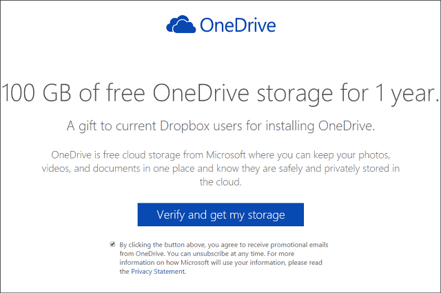 100 Go de stockage OneDrive gratuit pendant deux ans (mis à jour)