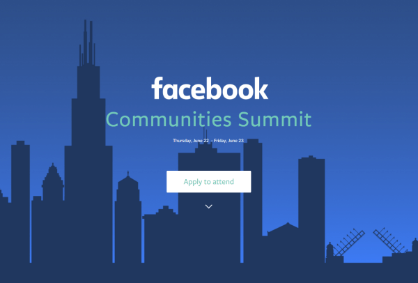 Facebook accueillera le tout premier Sommet des communautés Facebook les 22 et 23 juin à Chicago.