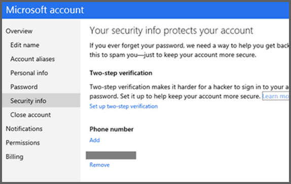 Sécurité: Microsoft déploie les comptes Microsoft des utilisateurs de vérification en deux étapes
