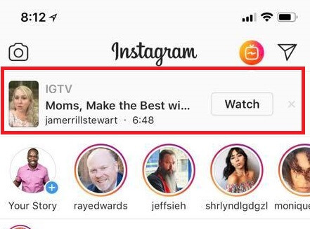Instagram ajoute des notifications pour les vidéos IGTV.