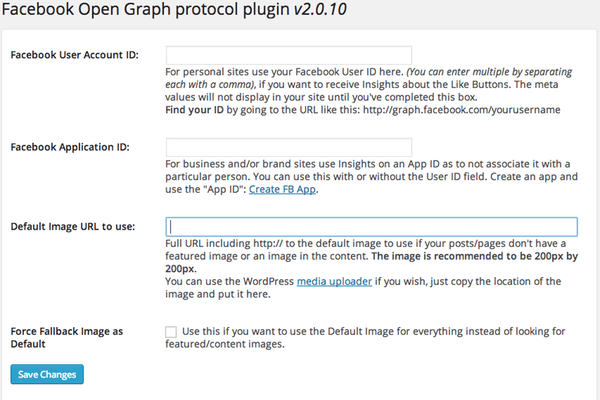 Le plugin WP Facebook Open Graph Protocol ajoute des balises et des valeurs appropriées à votre blog pour augmenter la capacité de partage.