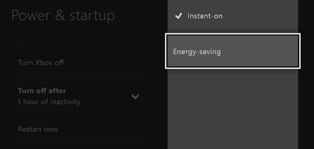 Astuce Xbox One: Activer le mode d'économie d'énergie