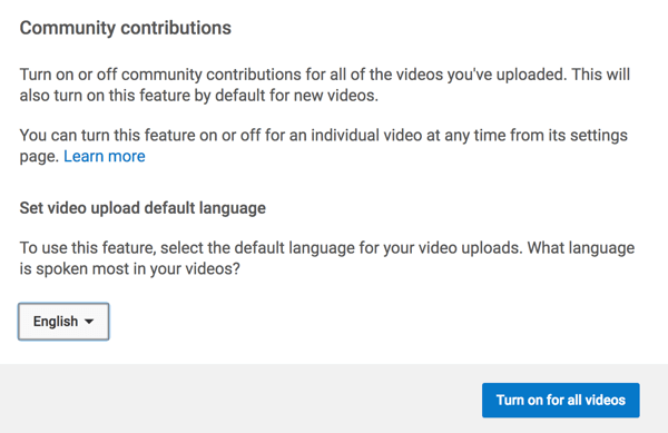 Activez la fonctionnalité qui permet à la communauté YouTube de traduire les sous-titres pour vous.