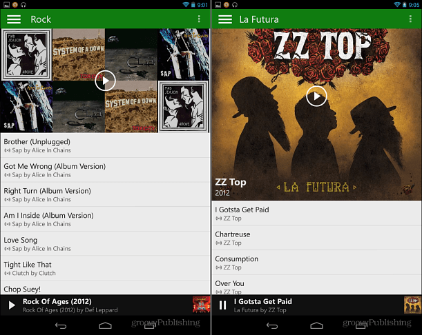Xbox Music sur Android