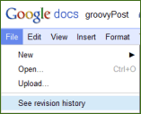 Outil d'historique des révisions Google mis à jour aujourd'hui