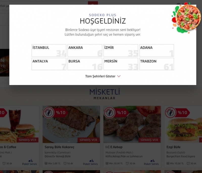 Sites où la nourriture peut être commandée en ligne