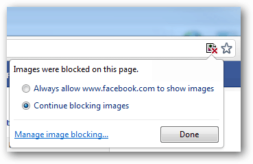 continuer à bloquer les images dans Chrome