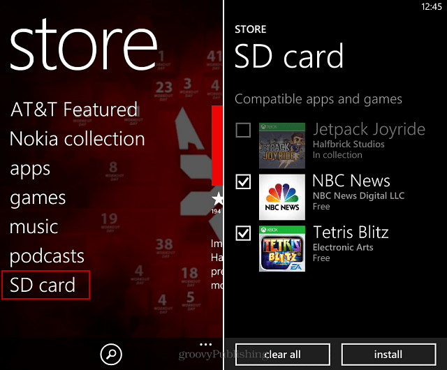 Comment charger des applications à partir d'une carte SD sur Windows Phone 8