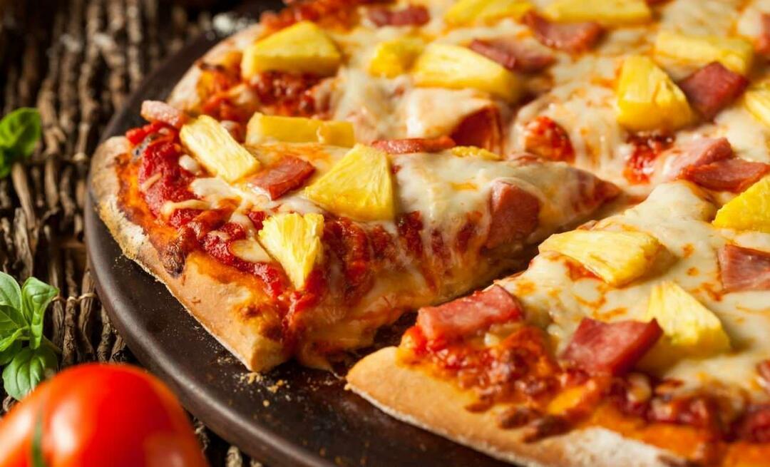 Comment faire une pizza à l'ananas Dans quel pays la pizza à l'ananas a-t-elle été découverte ?