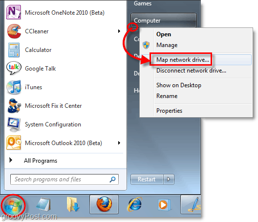 mapper un lecteur réseau dans Windows 7