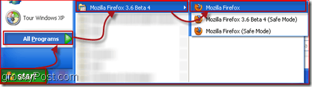 Ouverture de Firefox