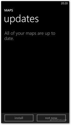 Windows Phone 8: Télécharger Bing Maps pour une utilisation hors ligne