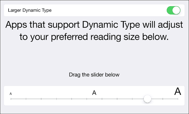 Astuce iOS 7: rendre le texte plus grand, plus gras et plus facile à lire