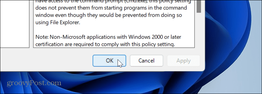 désactiver PowerShell sur Windows 11