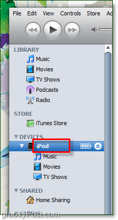 ouvrez iTunes et double-cliquez sur le nom actuel de votre appareil