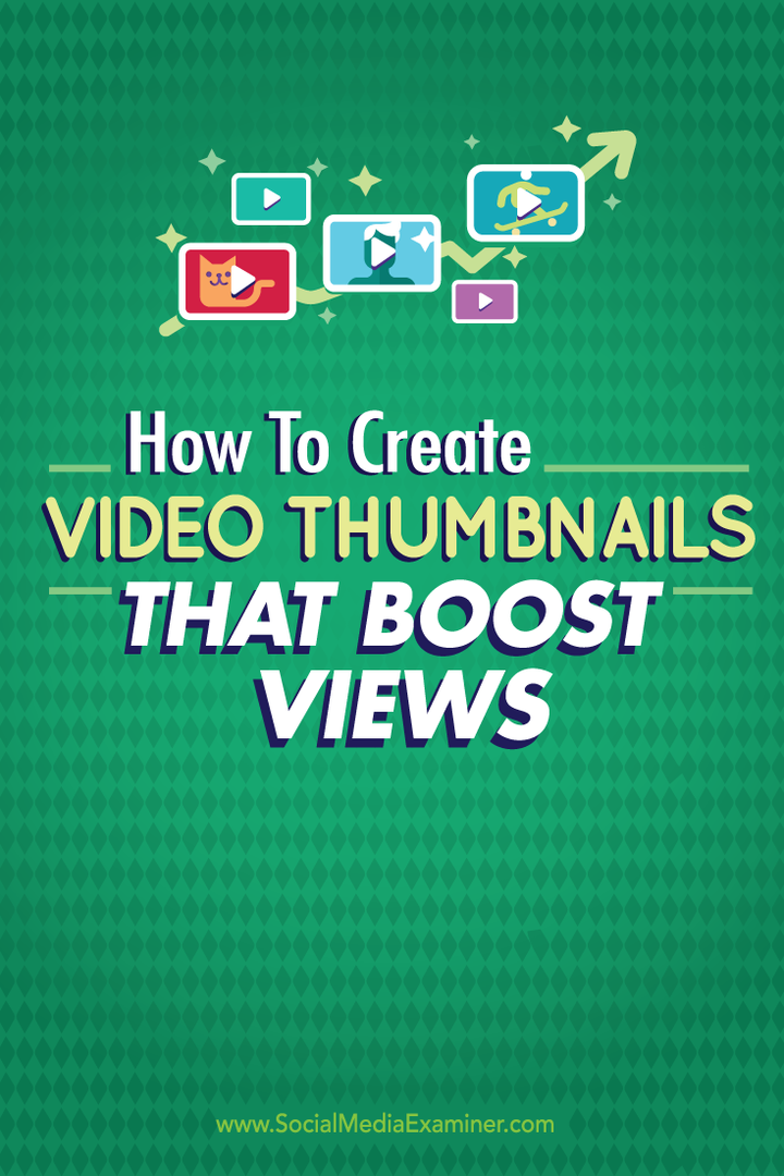 Comment créer des miniatures vidéo qui améliorent les vues: Social Media Examiner