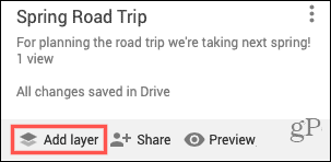 Ajoutez des calques pour votre road trip dans Google Maps