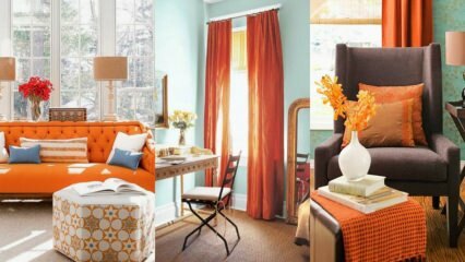 Idées de décoration à la maison avec de l'orange
