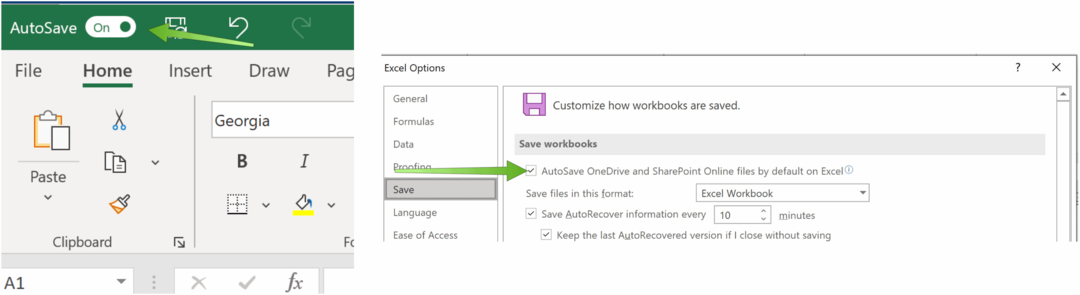 Enregistrer des fichiers Excel sur OneDrive Microsoft Excel AutoSave