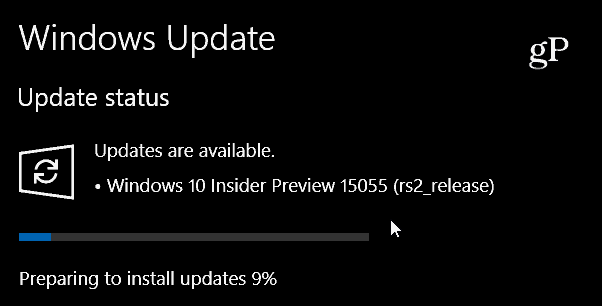 Creators Update Build 15055