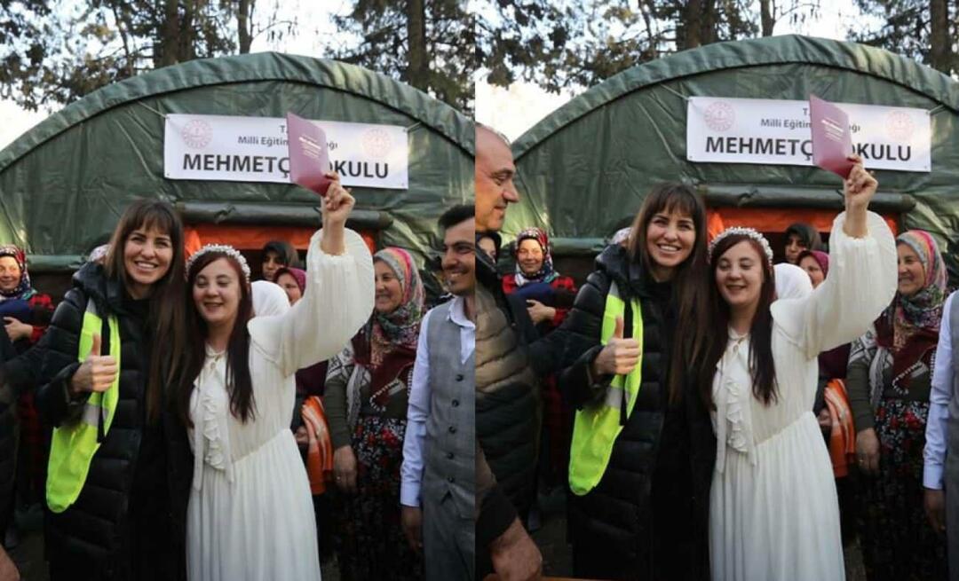 Partage émotionnel d'Aslı Tandoğan! Un survivant du tremblement de terre est devenu témoin du mariage d'un couple