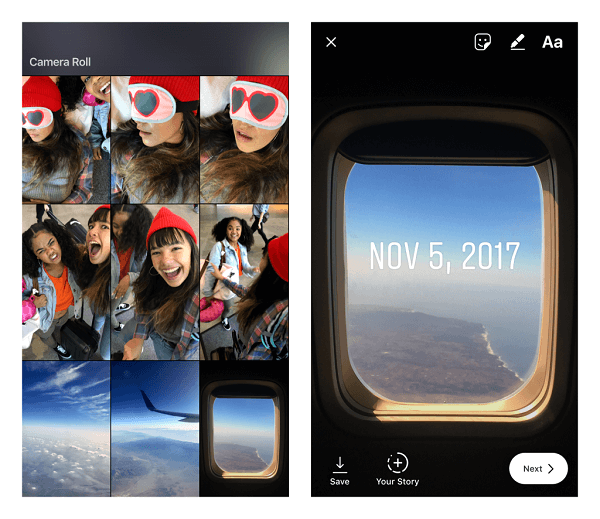 Instagram permet désormais de télécharger des images et des vidéos prises il y a plus de 24 heures dans Stories.