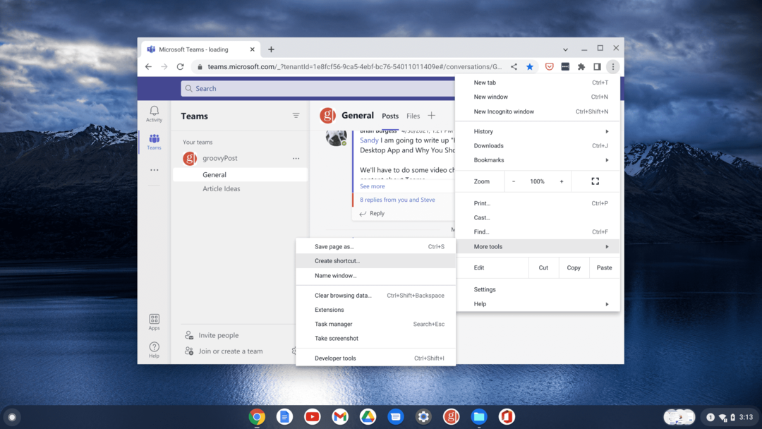 utiliser Microsoft Teams sur un Chromebook