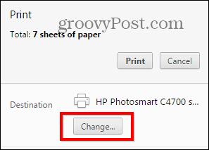 Chrome imprimer le pdf