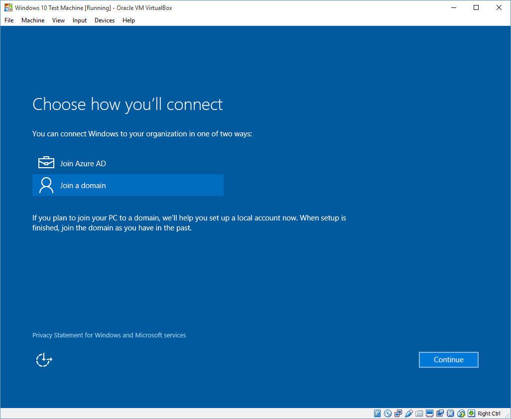 13 Choisissez l'écran de connexion (installation de Windows 10)