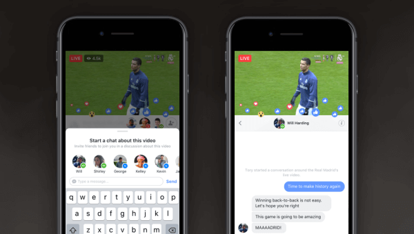 Facebook a introduit Live Chat With Friends et Live With, deux nouvelles fonctionnalités qui facilitent le partage d'expériences et la connexion en temps réel avec vos amis sur Live. 