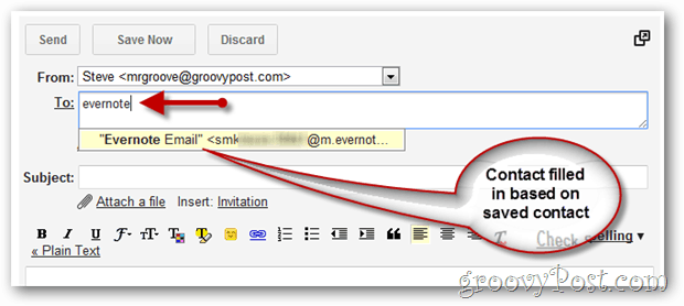 saisie automatique gmail