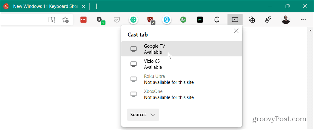 Comment diffuser Windows 11 sur Chromecast
