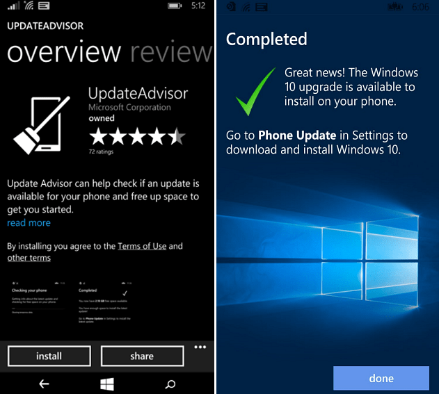 Préparez votre Windows Phone pour la mise à niveau de Windows 10 Mobile