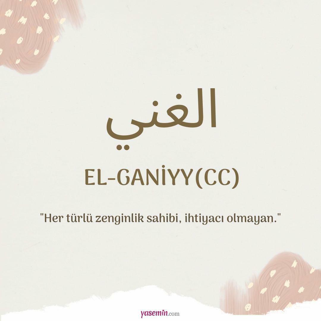 Que signifie Al-Ganiyy (cc) ?