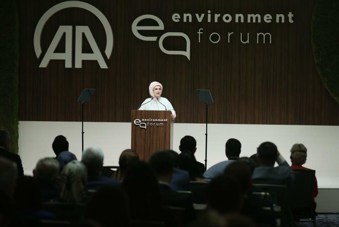 Emine Erdoğan a participé au Forum international de l'environnement !