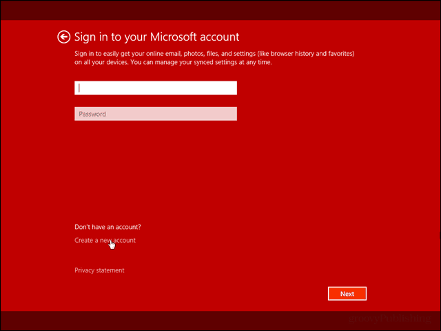 connectez-vous à votre compte Microsoft