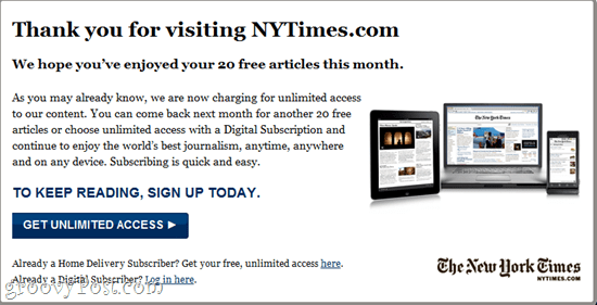 contourner NYtimes Paywall