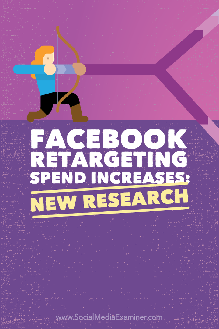 Augmentation des dépenses de reciblage Facebook: nouvelle recherche: Social Media Examiner
