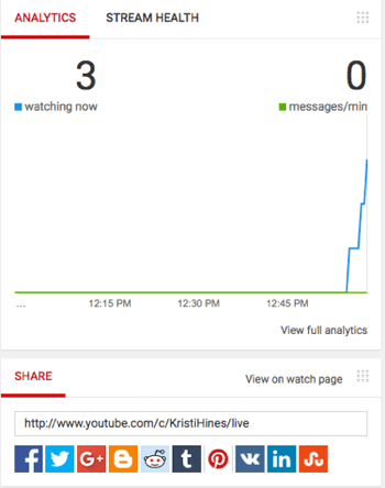 analyses en direct youtube