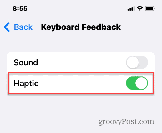 Activer le retour haptique sur le clavier de l'iPhone