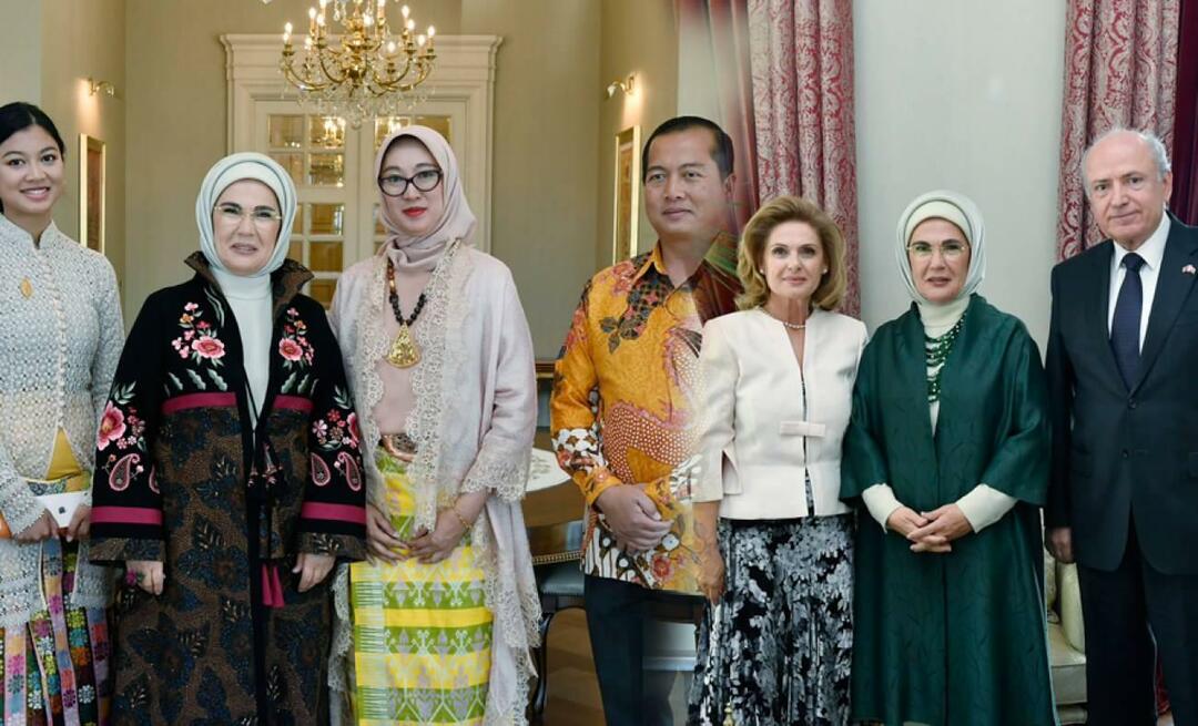 Emine Erdoğan a rencontré les ambassadeurs et leurs conjoints, dont le mandat expirera en septembre